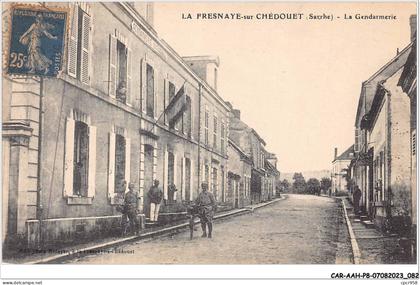 CAR-AAHP8-72-0711 - LA FRESNAYE-SUR-CHEDOUET - la gendarmerie