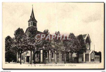 CPA La Garenne Colombes L Eglise