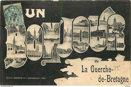 35 - La Guerche de Bretagne - Multivues - Oblitération ronde de 1907 - CPA - Voir Scans Recto-Verso