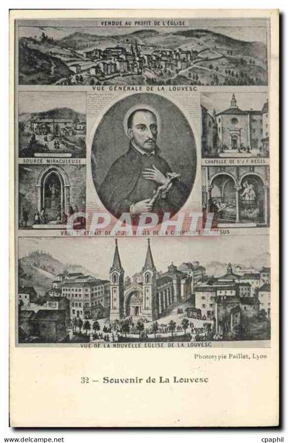 CPA Vue de la Nouvelle Eglise de La Louvesc Souvenir de La Louvesc