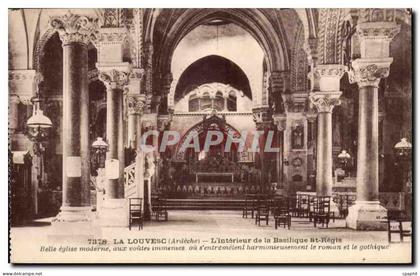 La Louvesc CPA L'interieur de la basilique St Regis