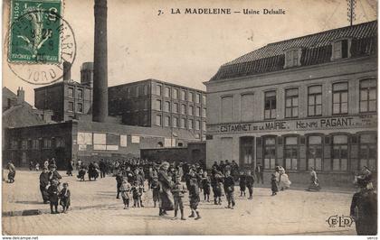 Carte  POSTALE  Ancienne de  La MADELEINE lez LILLE - Usine Delsalle