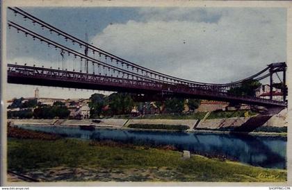 33 - La Réole - Le pont suspendu - Voyagé - Dos divisé...