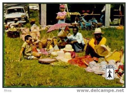 974 Ile de la Réunion - Ile de la Réunion  Marchands Forains - cpm
