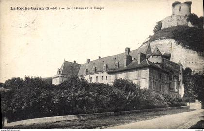 CPA La Roche Guyon Le Chateau Et Le Donjon