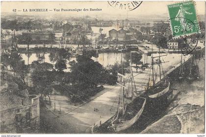 La Rochelle - Vue panoramique des Bassins