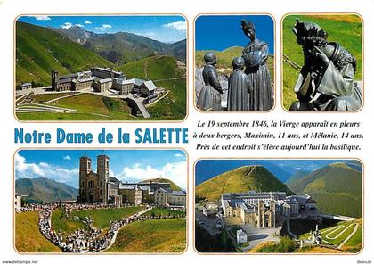 38 - La Salette - Sanctuaire Notre Dame de la Salette - Multivues - Carte Neuve - Lieu de Pèlerinage - CPM - Voir Scans