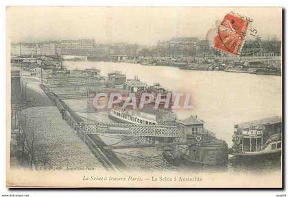 CPA La Seine a travers Paris La Seine a Austerlitz