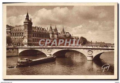 CPA Paris et ses Merveilles La Seine le Pont au Change et le Palais de Justice Conciergerie