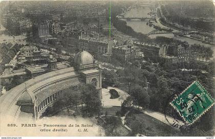 CPA Paris Panorama de la Seine rive droite