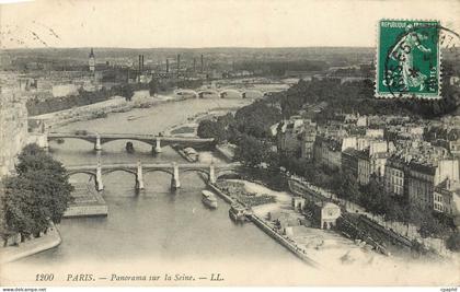 CPA Paris Panorama sur la Seine