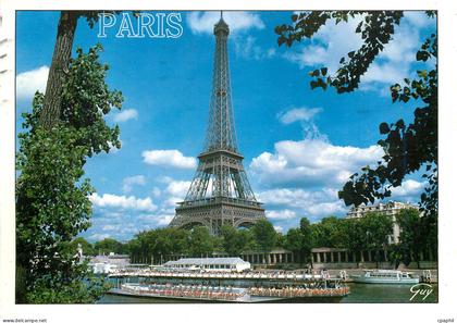 CPM Paris et Ses Merveilles La Seine et la Tour Eiffel (1887 1889)