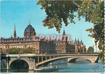 CPM Paris et ses Merveilles La Seine le pont Notre Dame et le palais de Justice