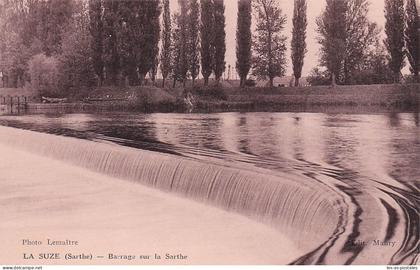 72 LA SUZE SUR SARTHE BARRAGE SUR LA SARTHE