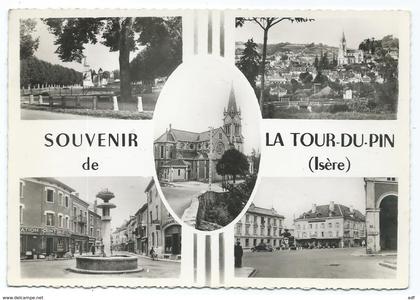 CPSM MULTIVUES SOUVENIR DE LA TOUR DU PIN, ISERE 38