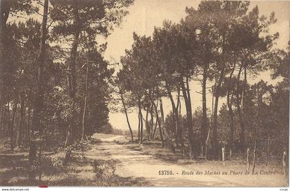 CPA La Tremblade Route des Mahes au Phare de la Coubre