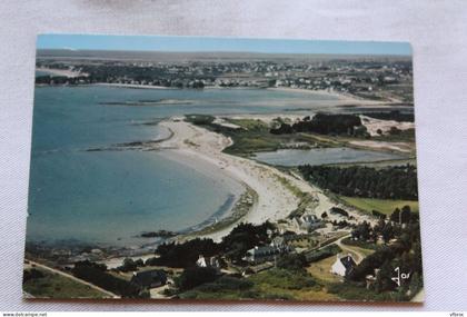 Cpm 1980, la Trinité sur mer, les campings devant la plage de Kervilen, Morbihan 56
