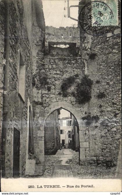 CPA La Turbie Rue du Portall