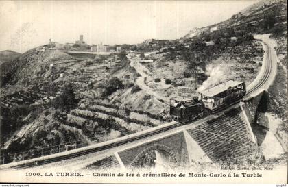 La Turbie - CHemin de Fer a Cremaillere de Monte Carlo a la Turbie - train - CPA
