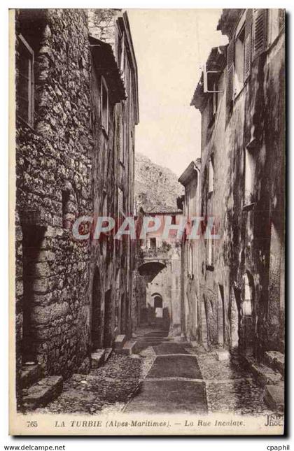 La Turbie - La Rue Incolate - CPA