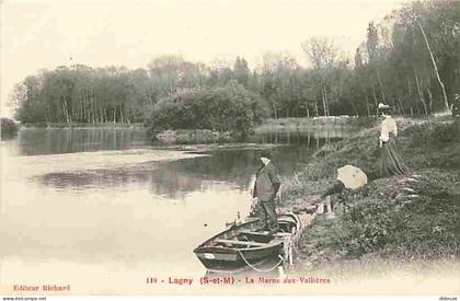 77 - Lagny sur Marne - La Marne aux Vallières - Animé - CPA - Voir Scans Recto-Verso