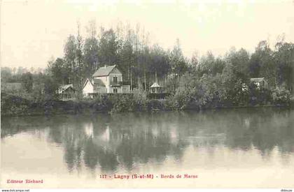 77 - Lagny sur Marne - Les bords de la Marne - CPA - Voir Scans Recto-Verso