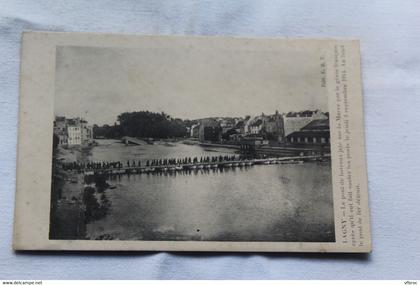 Lagny, le pont de bateaux jeté sur la Marne, Militaria, Seine et Marne 77