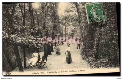 Lamalou les Bains - Allee de la Mine - CPA