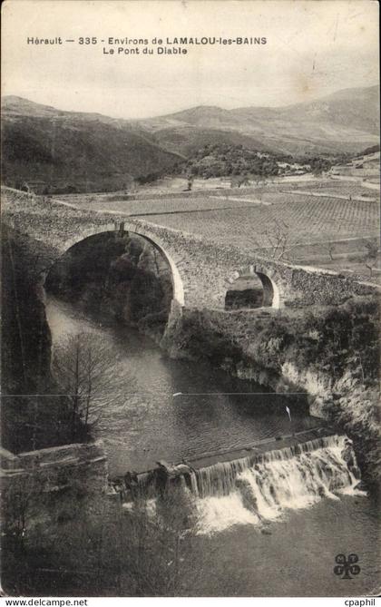 Lamalou les Bains - Le Pont du Diable - CPA
