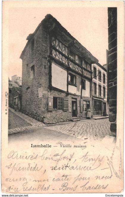 CPA-Carte postale France- Lamballe Vieille maison début 1900  VM50257