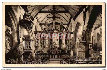 CPA Bretagne Lampaul Interieur de l'Eglise
