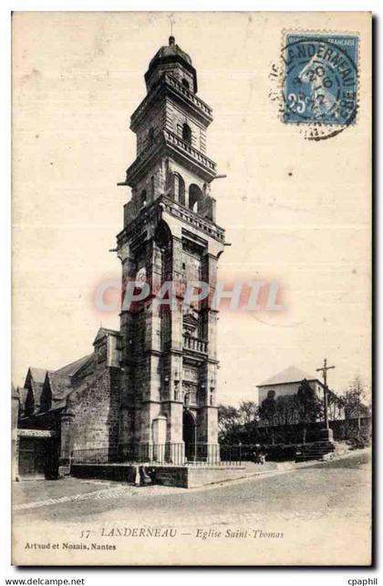CPA Landerneau Eglise Saint Thomas