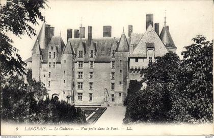 CPA Langeais le chateau