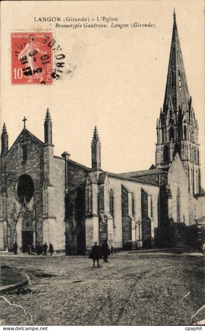 Langon CPA L'eglise