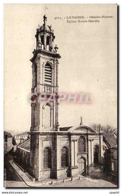 CPA Langres Eglise Saint Martin