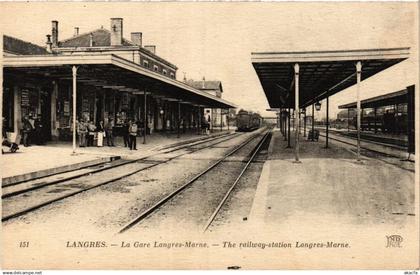 CPA LANGRES - La Gares LANGRES-MARNE (368770)