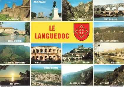 [-10%] FRANCE - Languedoc Roussillon - Carcassonne - Pont Gard - Canal Midi - Châteaux - Cirque Navacelles - Carte posta