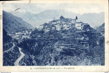 CPA Lantosque Vue Generale