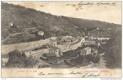 Largentiere : Quartier de la Gare