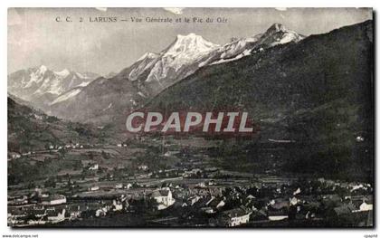 CPA Laruns Vue Generale et le Pic du Ger