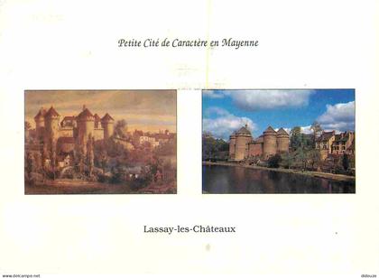 53 - Lassay les Chateaux - Hier et aujourd'hui - Multivues - Gravure du Baron de Wismes - CPM - Voir Scans Recto-Verso