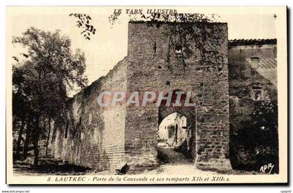 Lautrec - Porte de la Caussade et ses Remparts - CPA