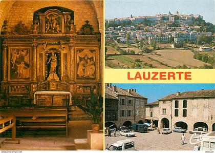 Carte Postale - 82 - Lauzerte - Multivues - Art Religieux - Automobiles - CPM - Voir Scans Recto-Verso - Poscard - Carta