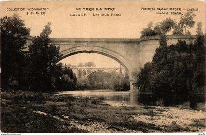 CPA LAVAUR Les deux Ponts (615027)