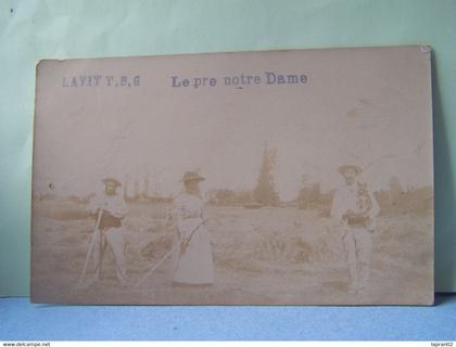 LAVIT (TARN ET GARONNE) L'AGRICULTURE. CARTE-PHOTO. LE PRE NOTRE DAME.