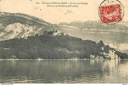 Carte Postale Ancienne - 73 - Le Bourget du Lac - Lac du Bourget - Château de Châtillon - Oblitération ronde de 1911 - C