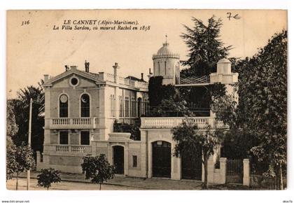 CPA LE CANNET - La Villa sardou (199090)