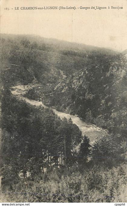 CPA le Chambon sur Lignon (Hte Loire) Gorges du Lignon a Beaujeu