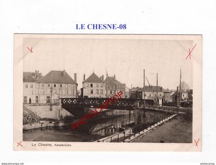 LE CHESNE-CARTE Imprimee allemande-GUERRE 14-18-1 WK-FRANCE-08-MILITARIA-