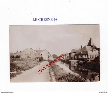 LE CHESNE-CARTE PHOTO allemande-GUERRE 14-18-1 WK-FRANCE-08-MILITARIA-